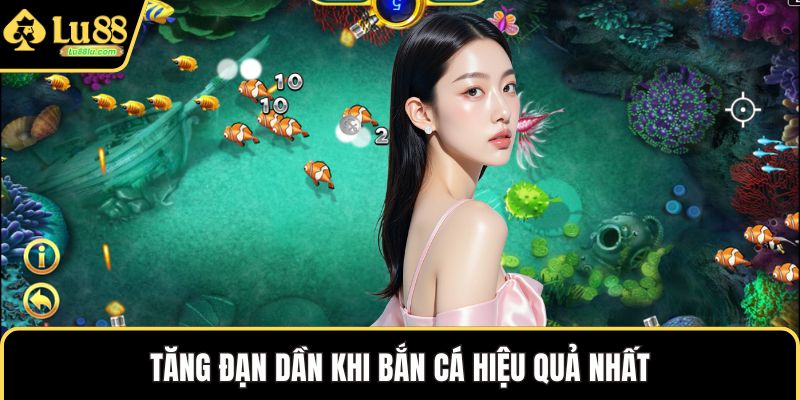 Tăng đạn dần khi bắn cá hiệu quả nhất